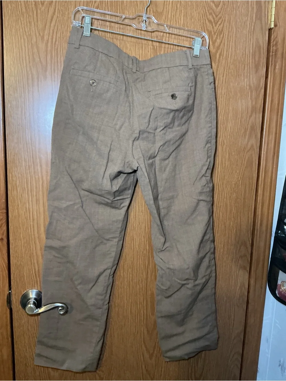Banana Republic Italian Fabric Brown/Taupe Linen Blend Pants – Size 4
